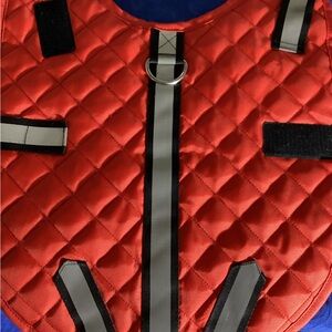 Dog “SPOT ON” Reflective Harness. Size Medium 14”. Strong Ring. Velcro Straps.